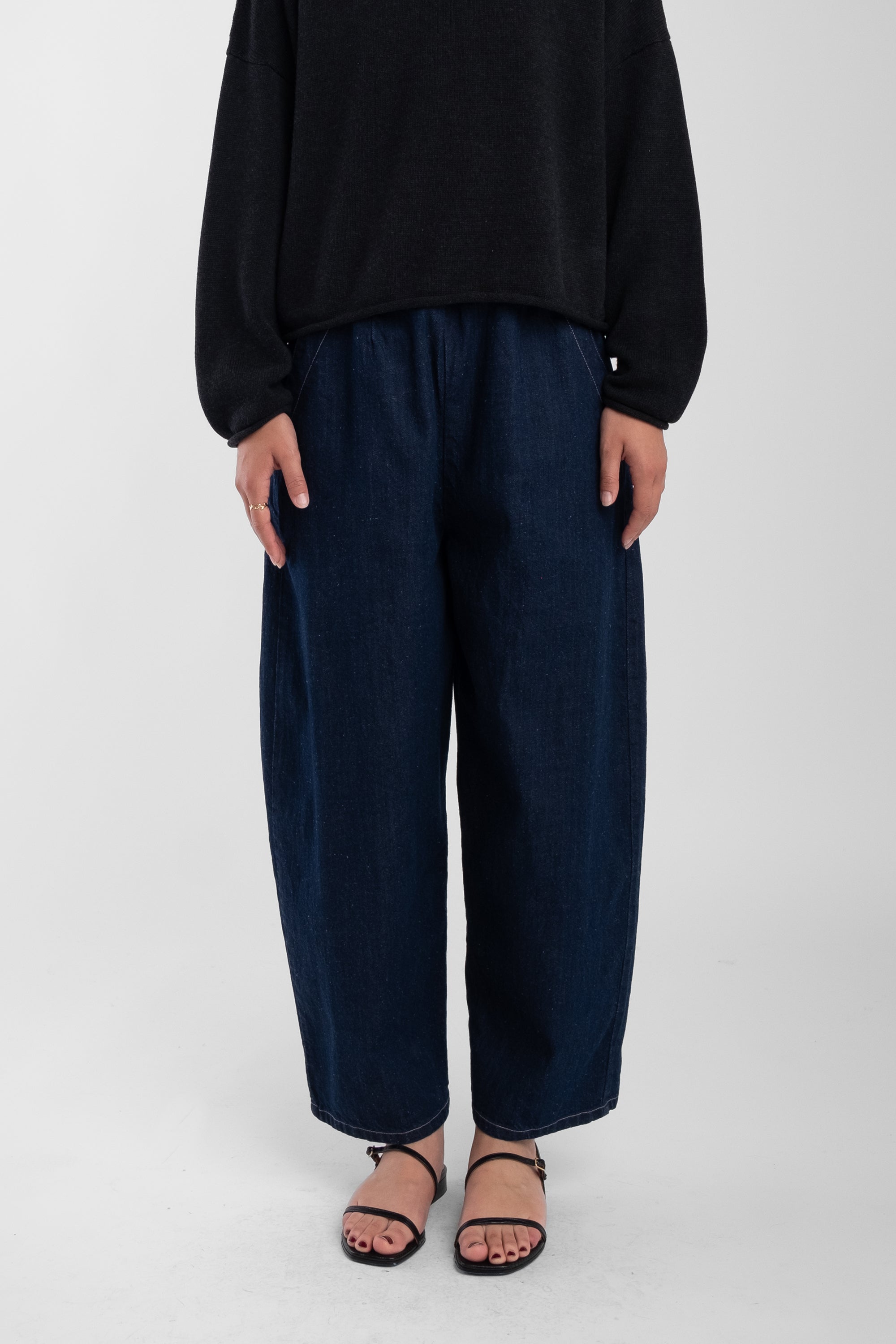 Dark Indigo Barrel Pant