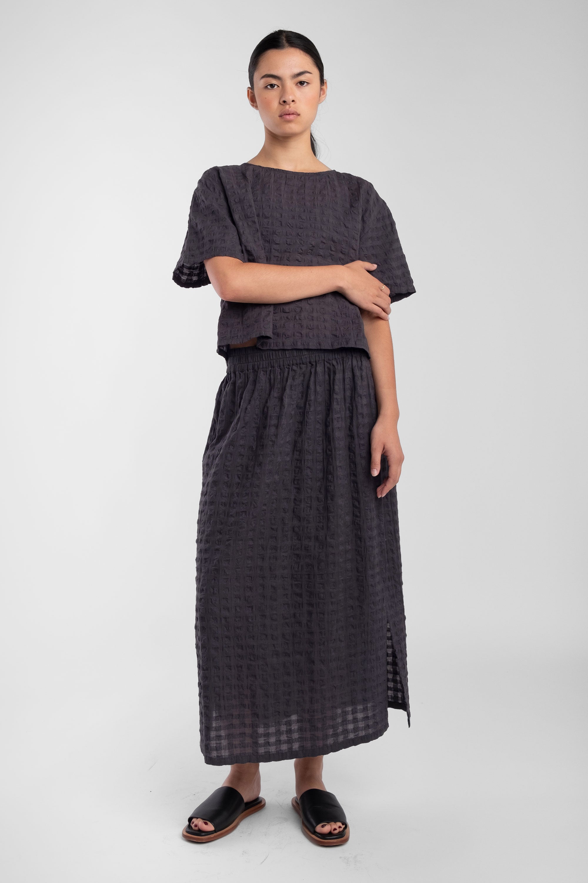 Faded Black Georgia Skirt
