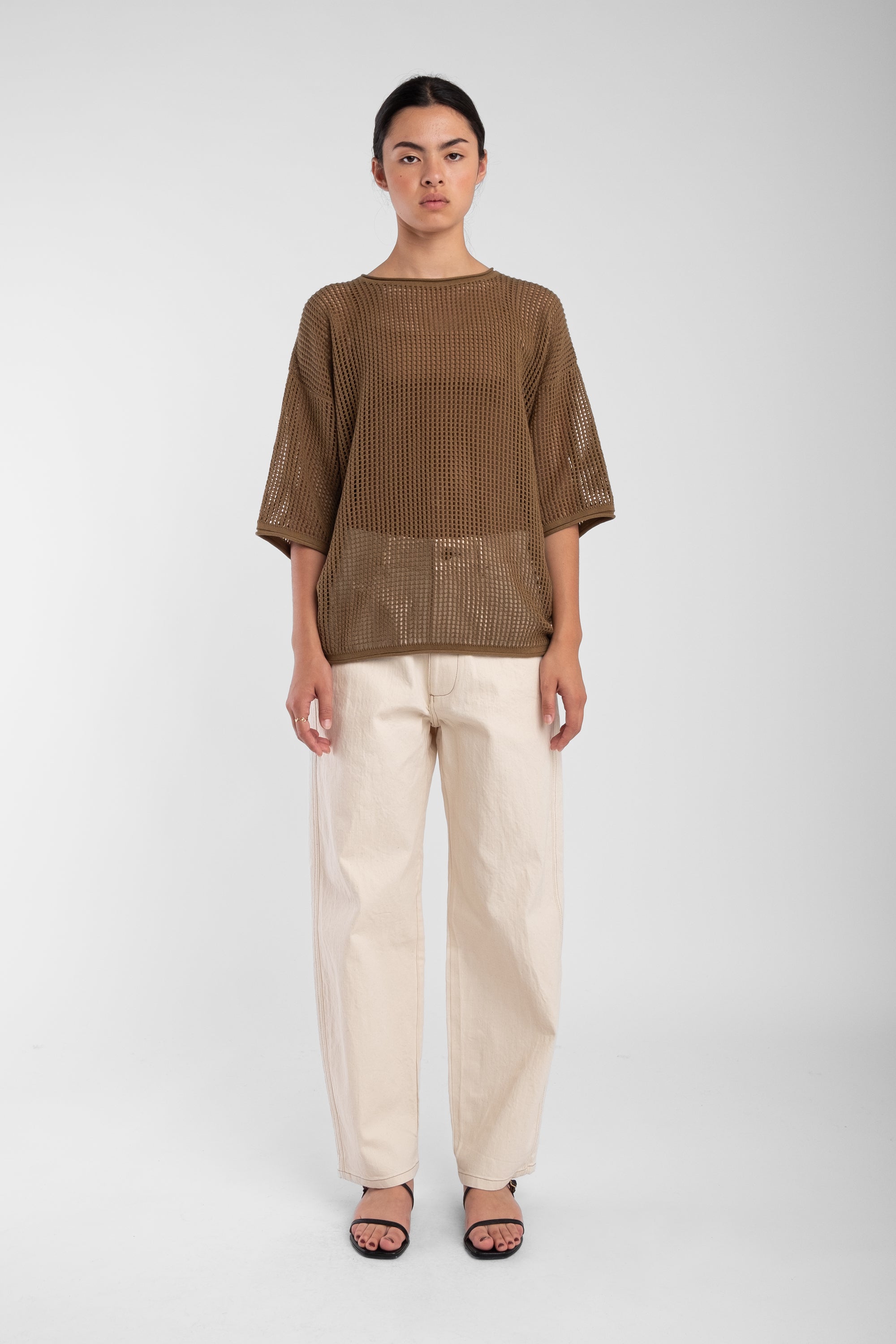 Umber Lattice Tee