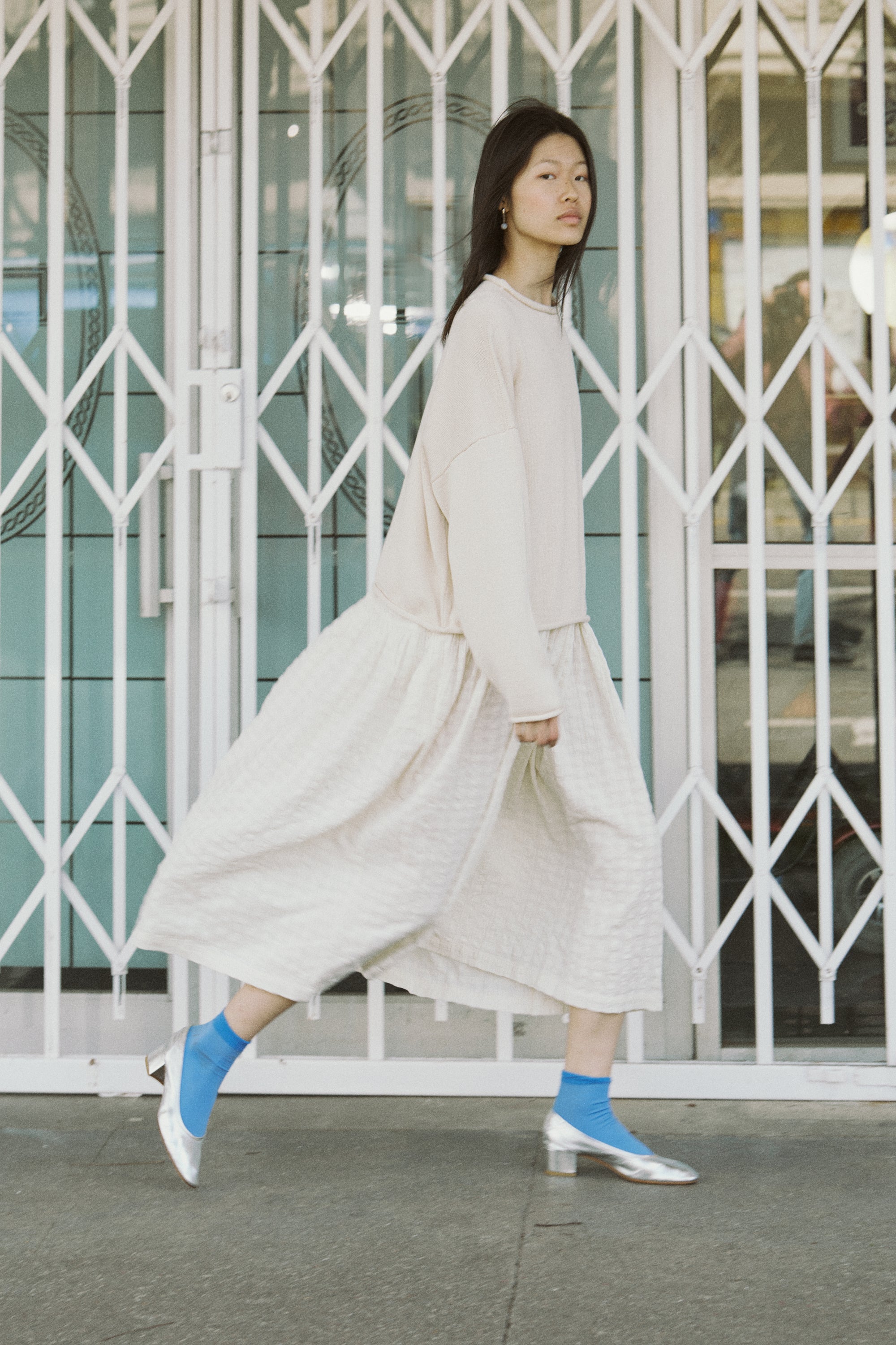 Cream Ira Dress