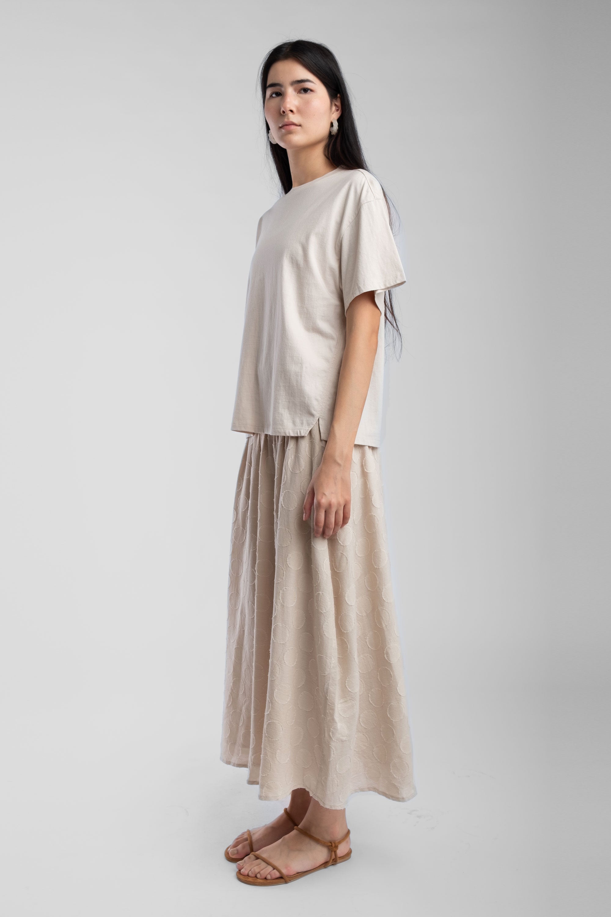 Pearl Shirred Skirt