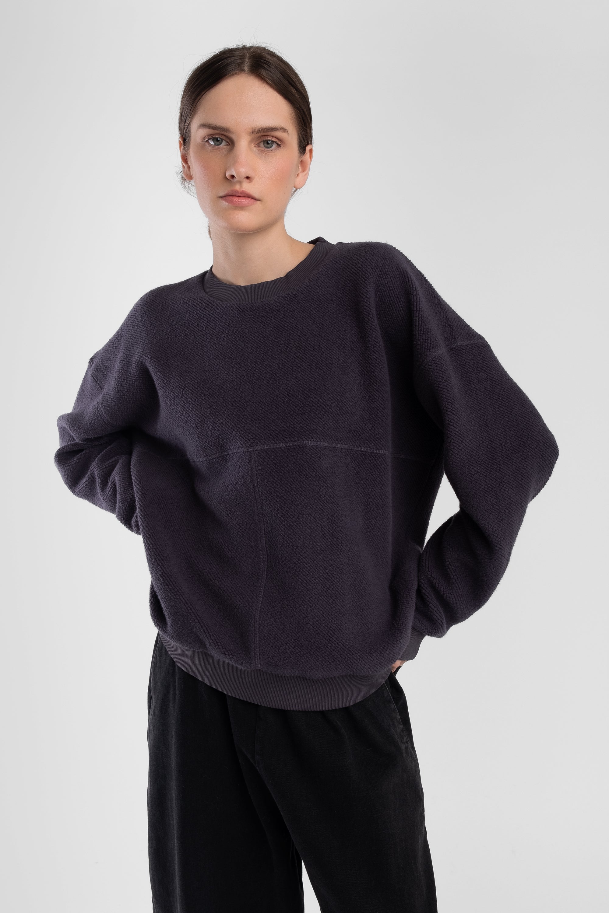 Midnight Brushed Terry Sweatshirt