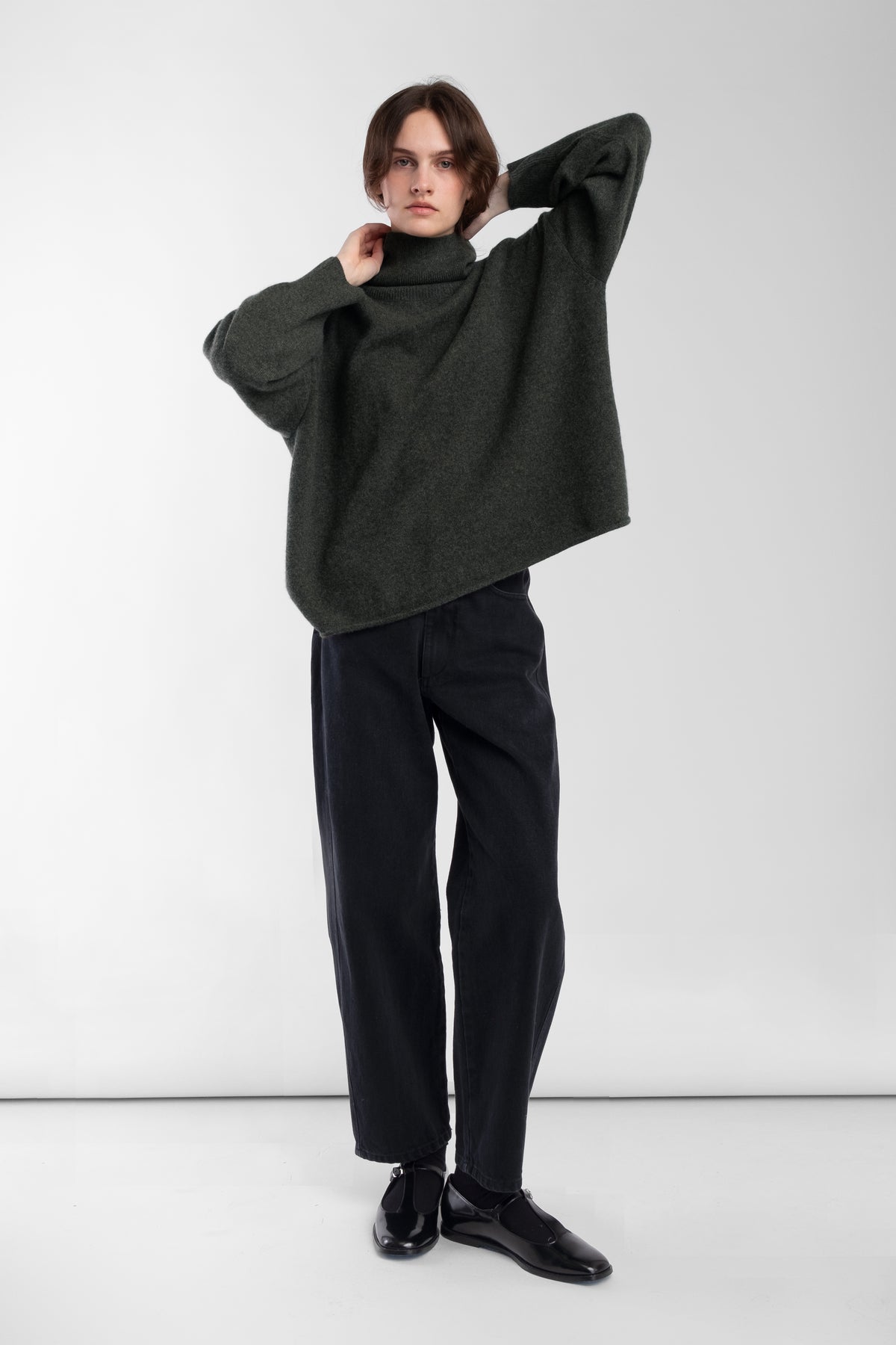 Cypress Cashmere High Neck Sweater