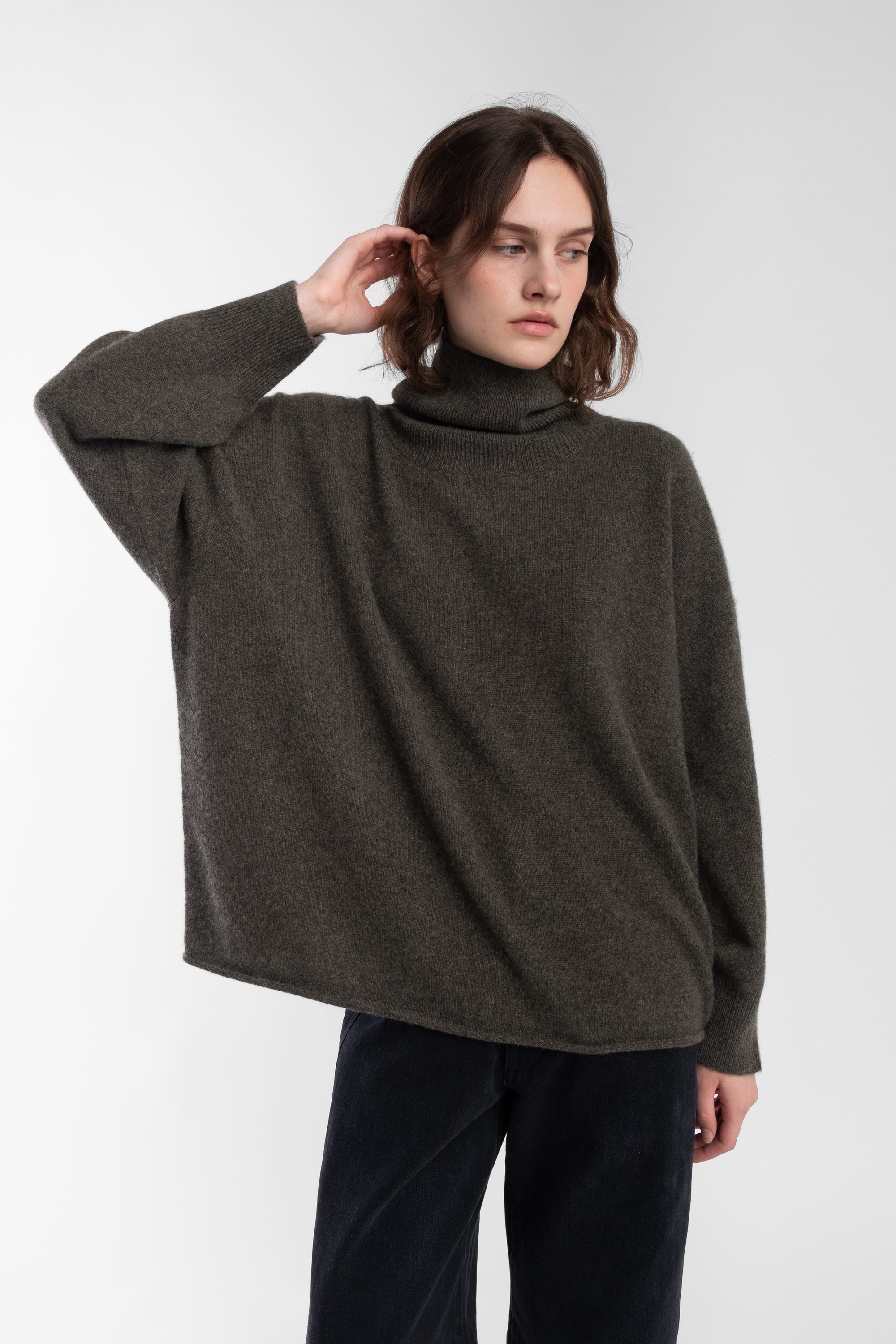 Cypress Cashmere High Neck Sweater