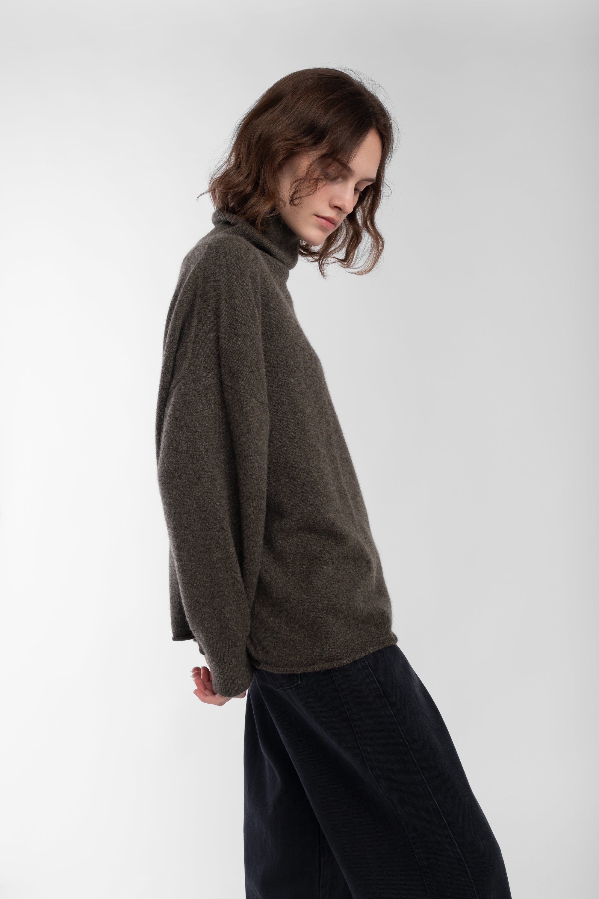 Cypress Cashmere High Neck Sweater