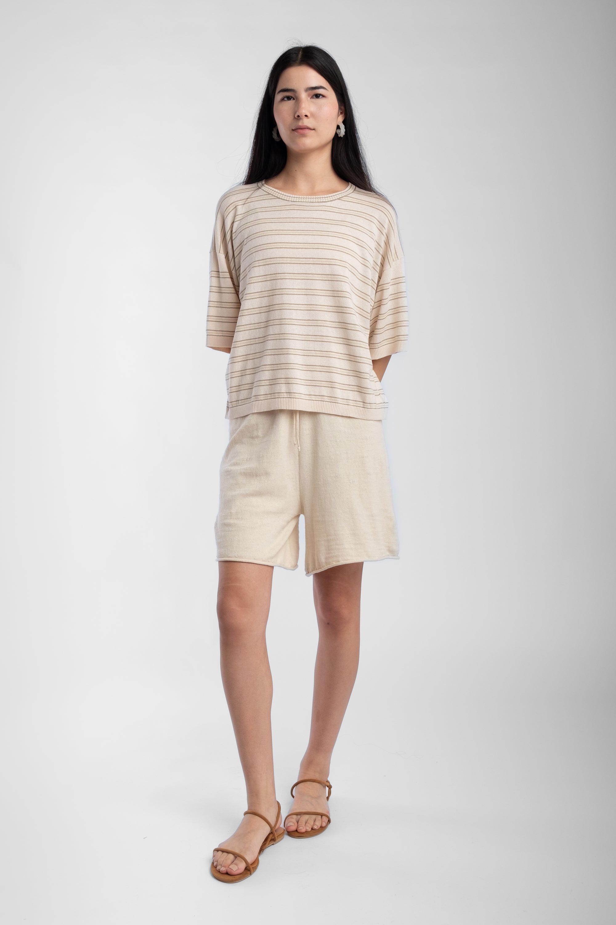 Stripe Extrafine Knit Tee
