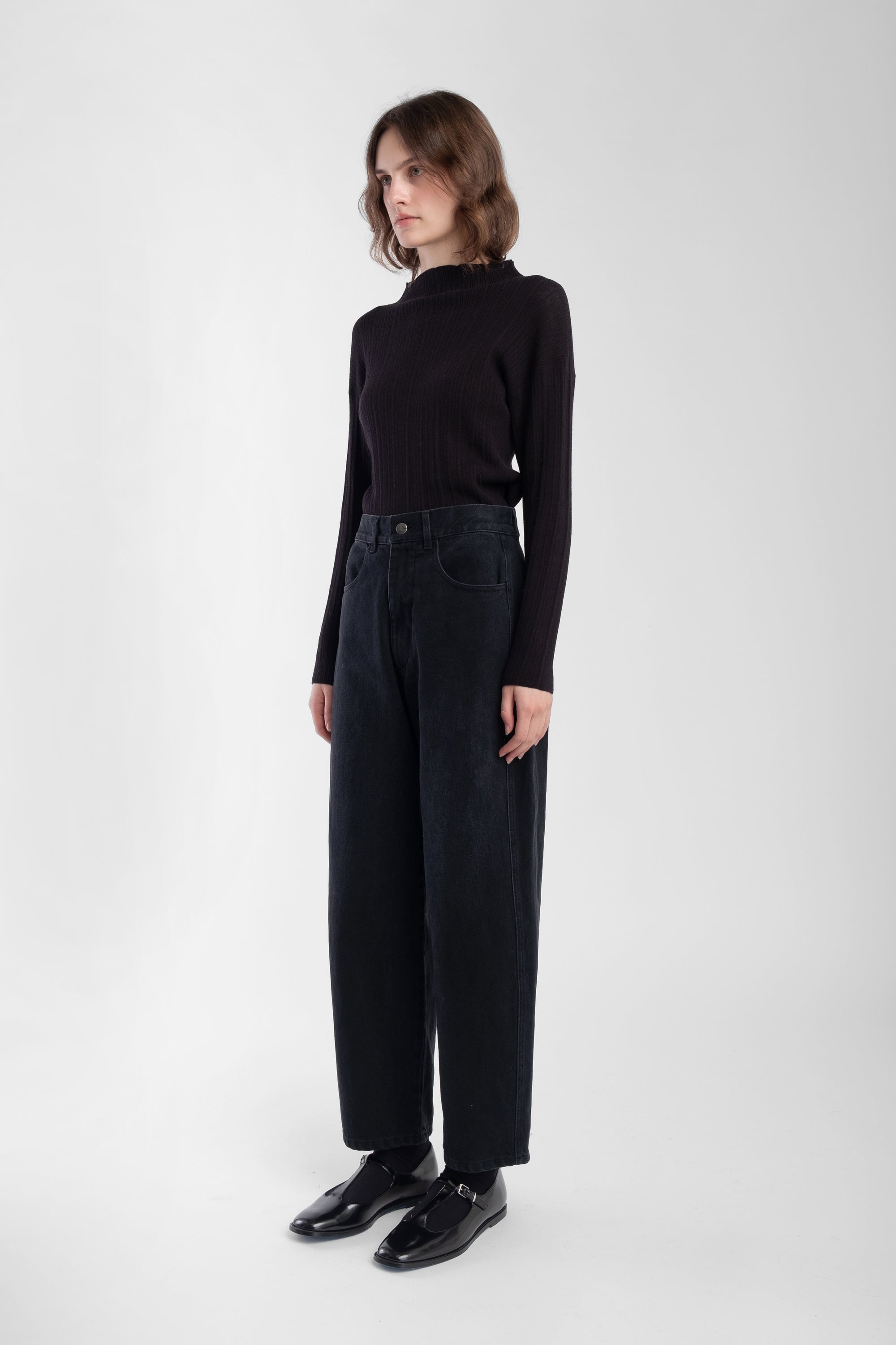 Faded Black Panel Jean