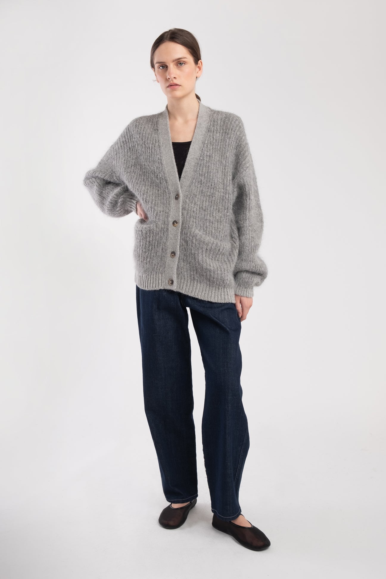 Heather Grey Kiko Cardigan