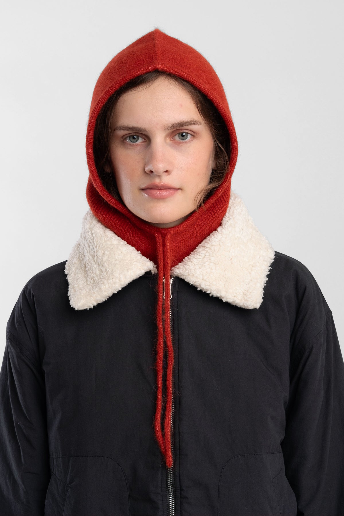 Flame Knit Hood
