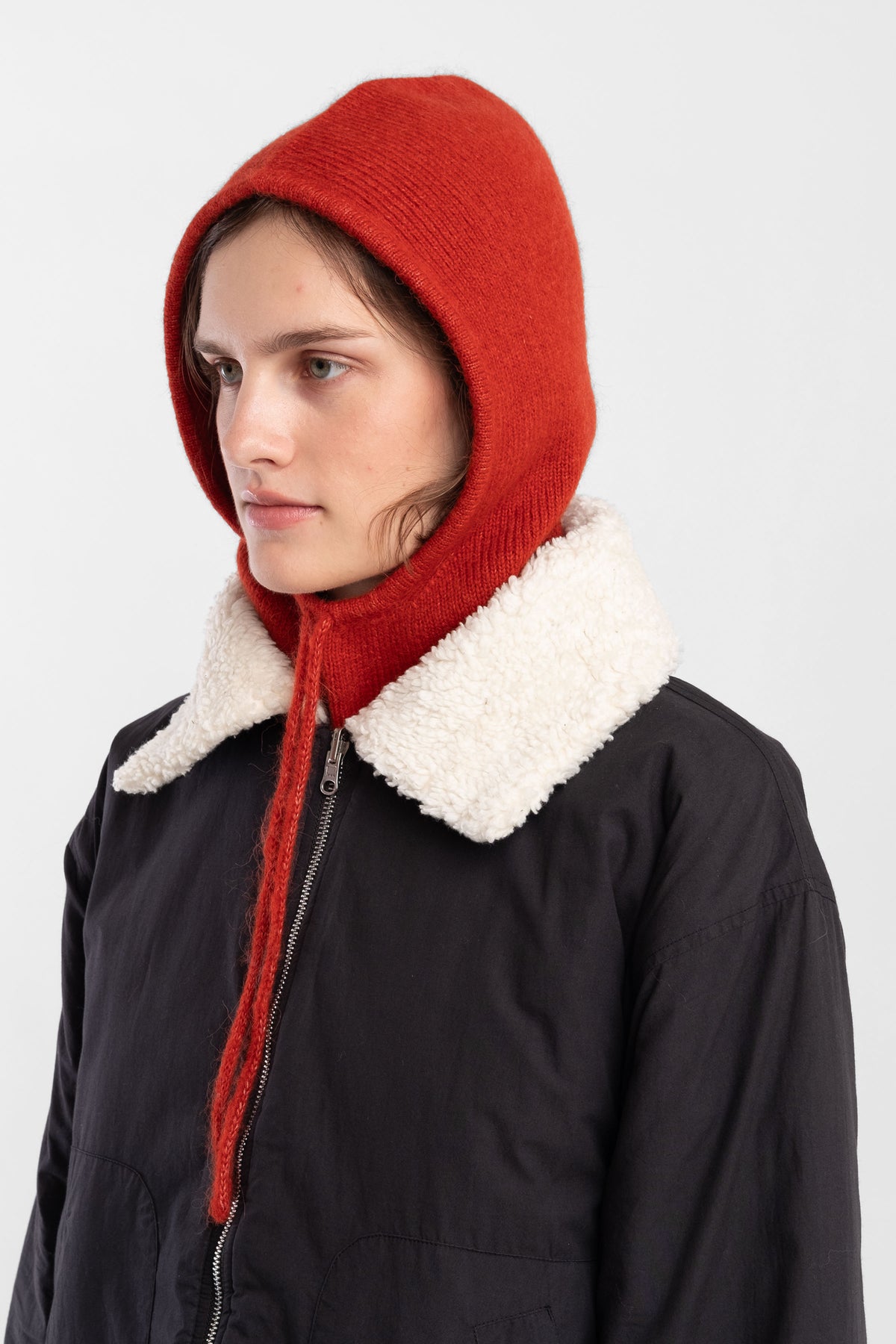 Flame Knit Hood