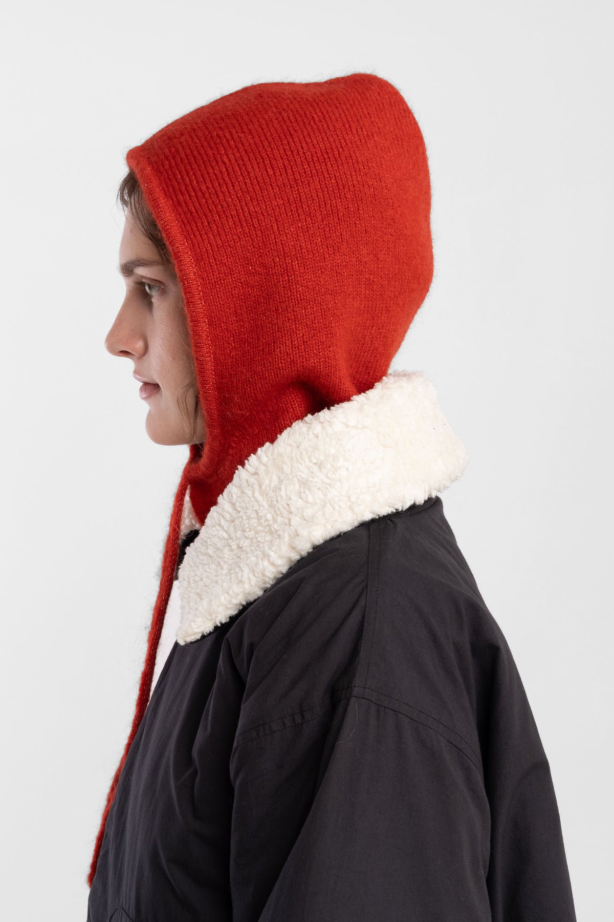 Flame Knit Hood