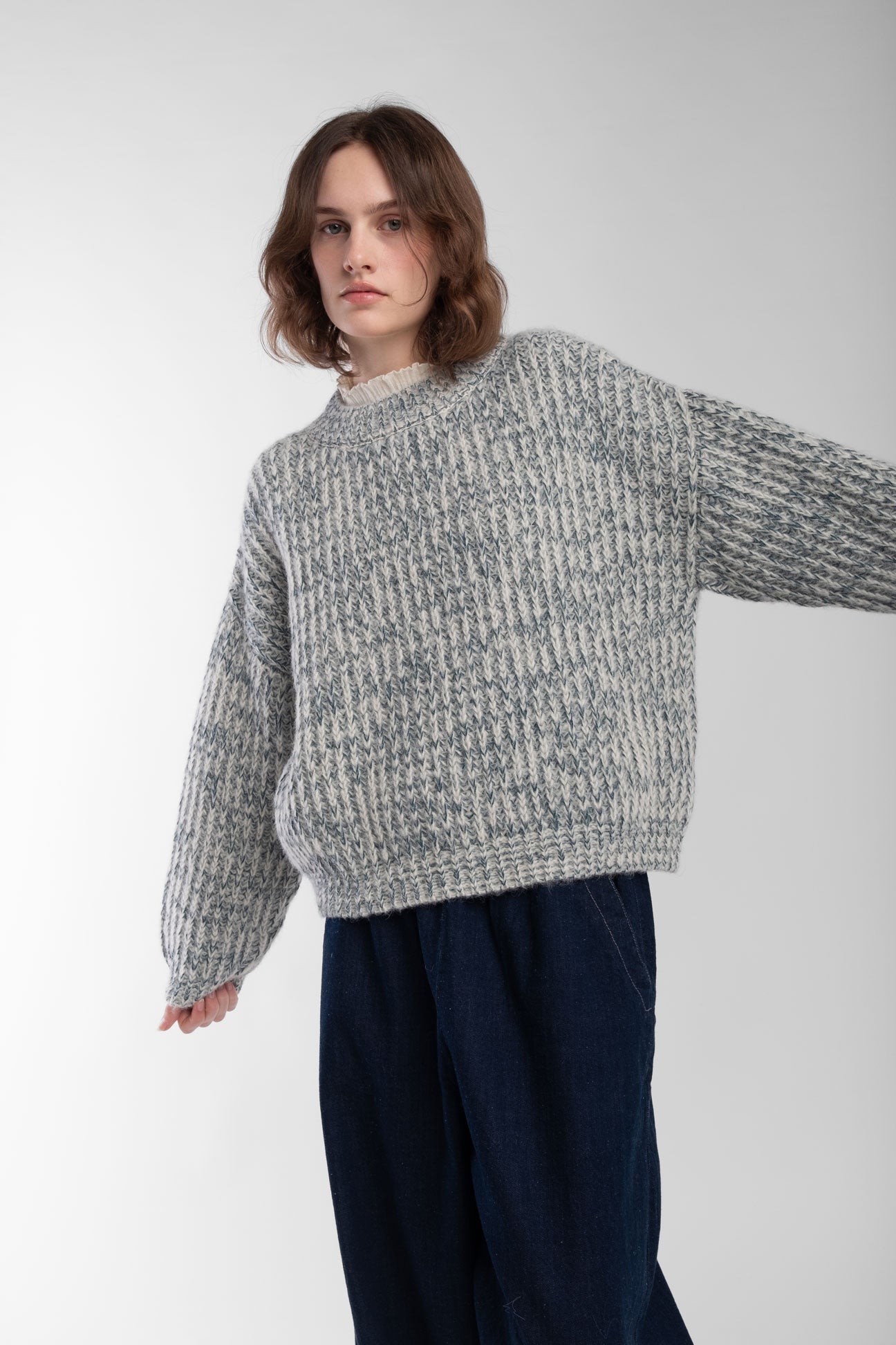 Mix Blue Marcel Pullover
