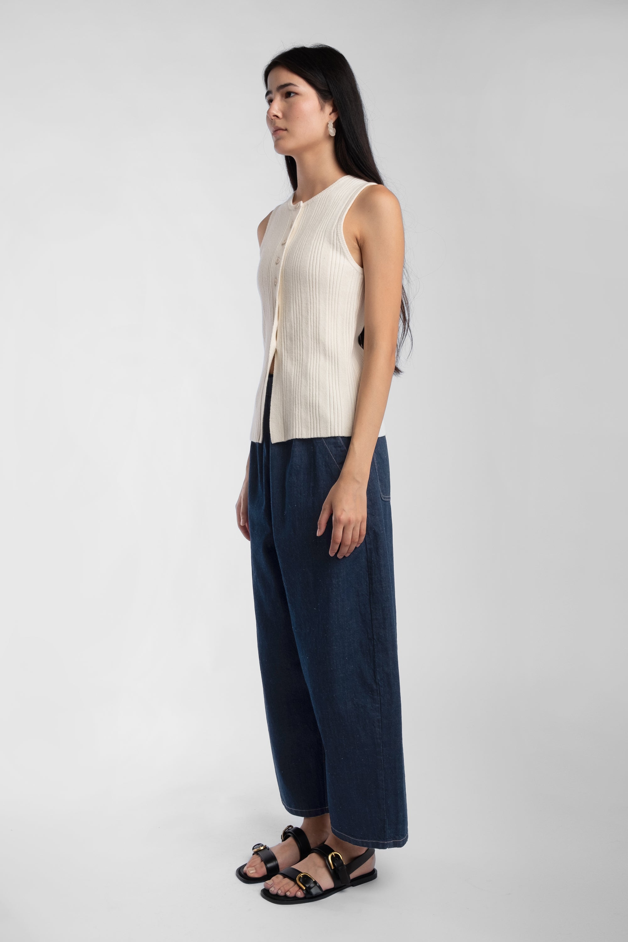 Dark Indigo Barrel Pant