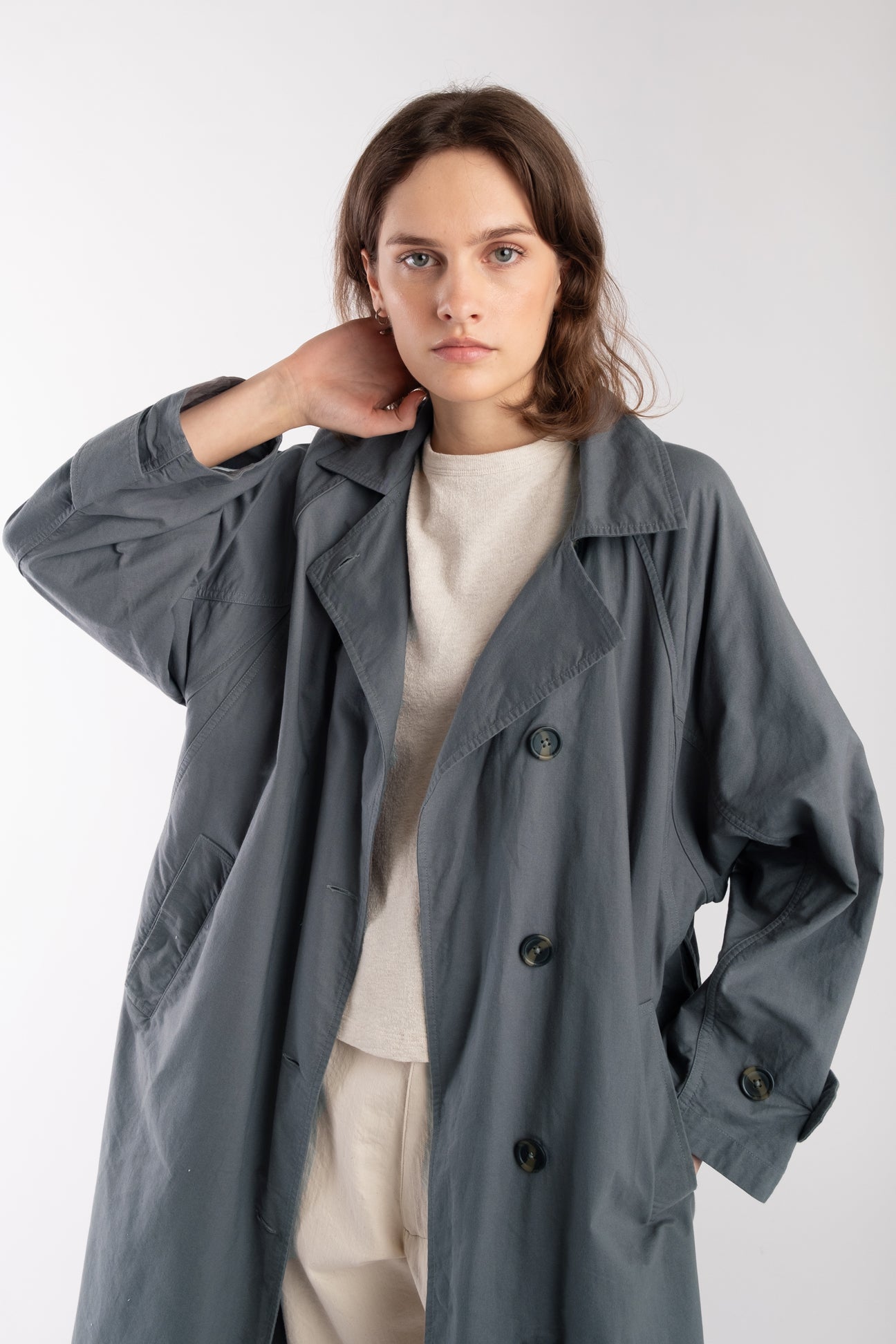 Mineral Green Seamed Trench